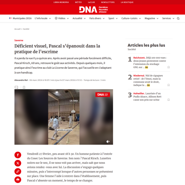 escrime dv dna